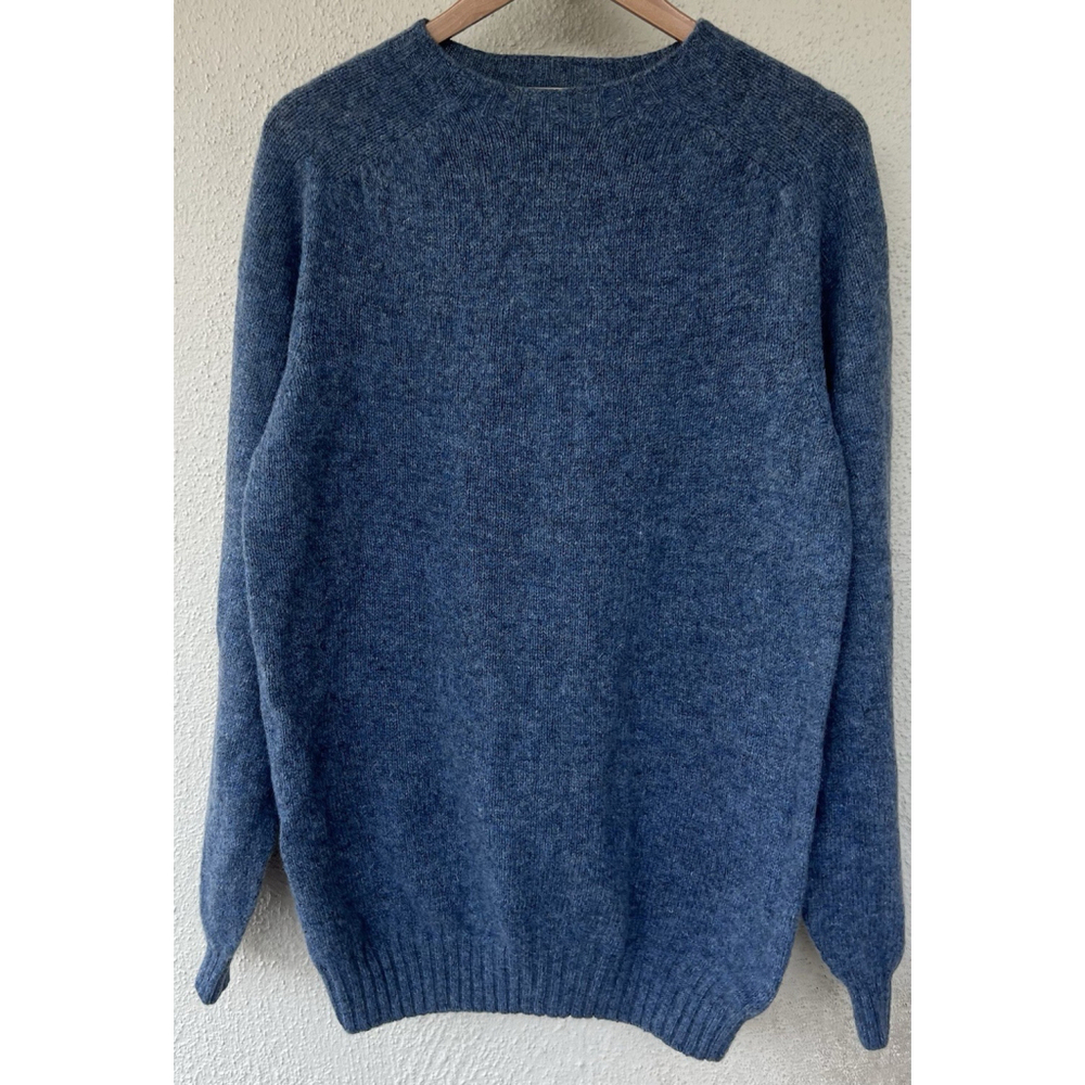 NWT Freeman Men’s Blue Sweater XL Made in Scotland Heritage Knit Classic Prep